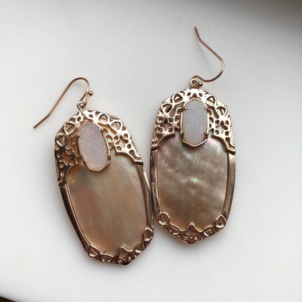 Kendra Scott Deva - Brown MOP/Iridescent Druzy